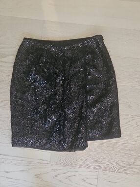 Coast Black Sequin Mini Skirt - Women's Sparkle Party Skirt